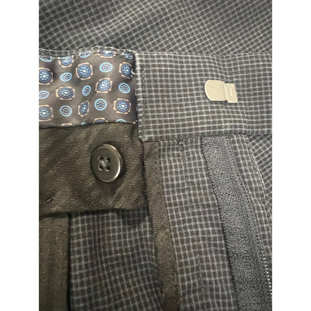 Michael Kors Mens Dress Pants 38x27.5 Grey Black Trousers(0396) - Picture 7 of 11